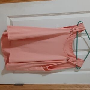 Coral Colored Cute Sleeveless Top